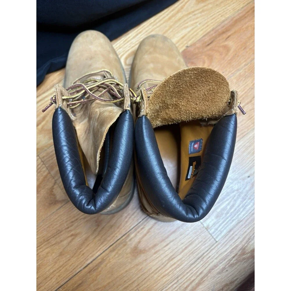 Timberland 6 Inch Premium Waterproof Boots Size Men’s 12 Wheat Nubuck Leather